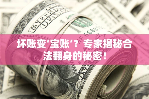 济南坏账变‘宝账’？专家揭秘合法翻身的秘密！
