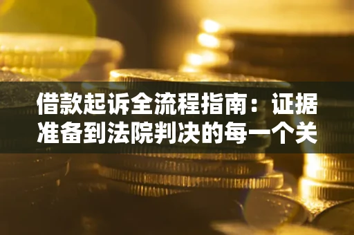 济南借款起诉全流程指南：证据准备到法院判决的每一个关键步骤