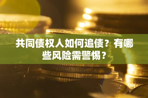 济南共同债权人如何追债？有哪些风险需警惕？