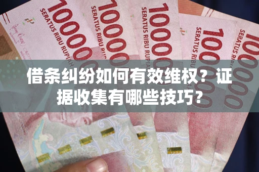 济南借条纠纷如何有效维权？证据收集有哪些技巧？